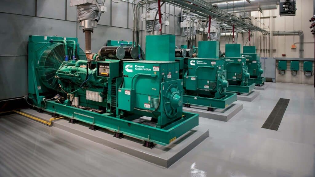 Several best genset - cummins gensets at a control room